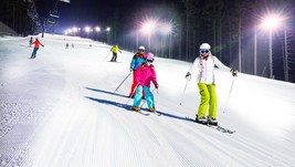 Protěž, večerní lyžování